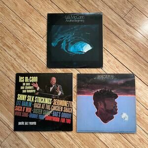 Lot of 3 Les McCann LPs vintage vinyl records jazz soul funk